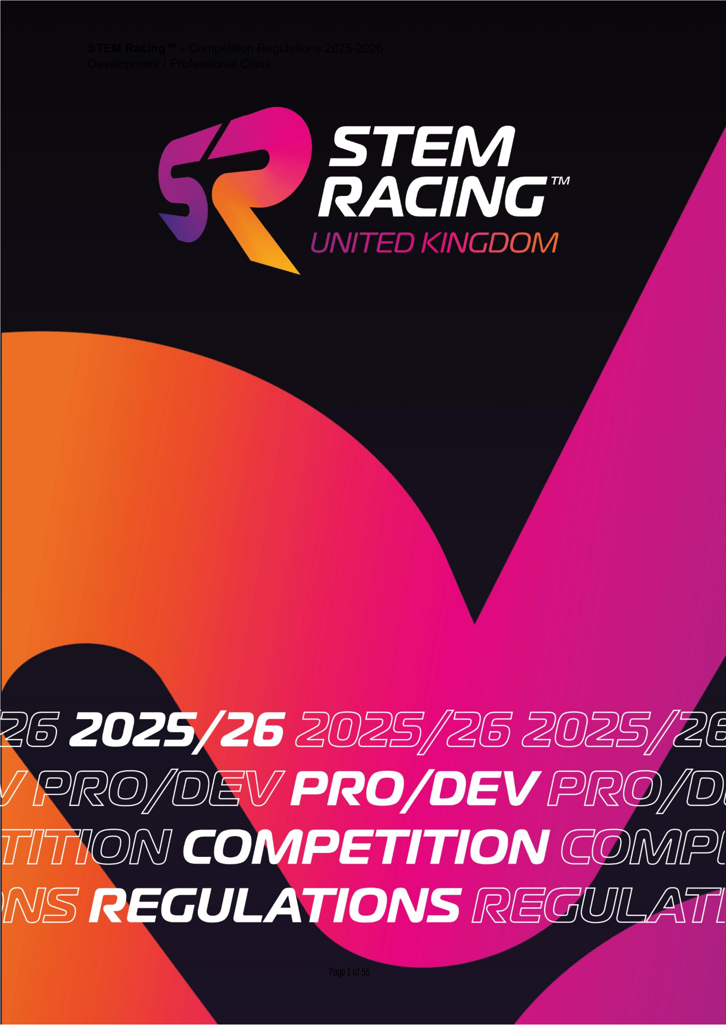 Regulamento de Competição Development e Professional Class 2025 / 2026
